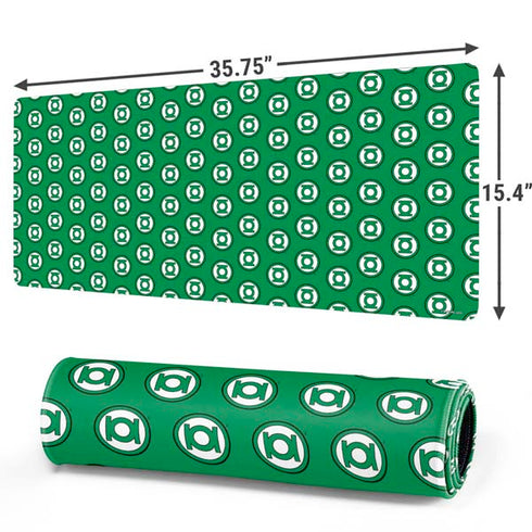 DC Comics Green Lantern Logo Pattern Gaming Mouse Pad